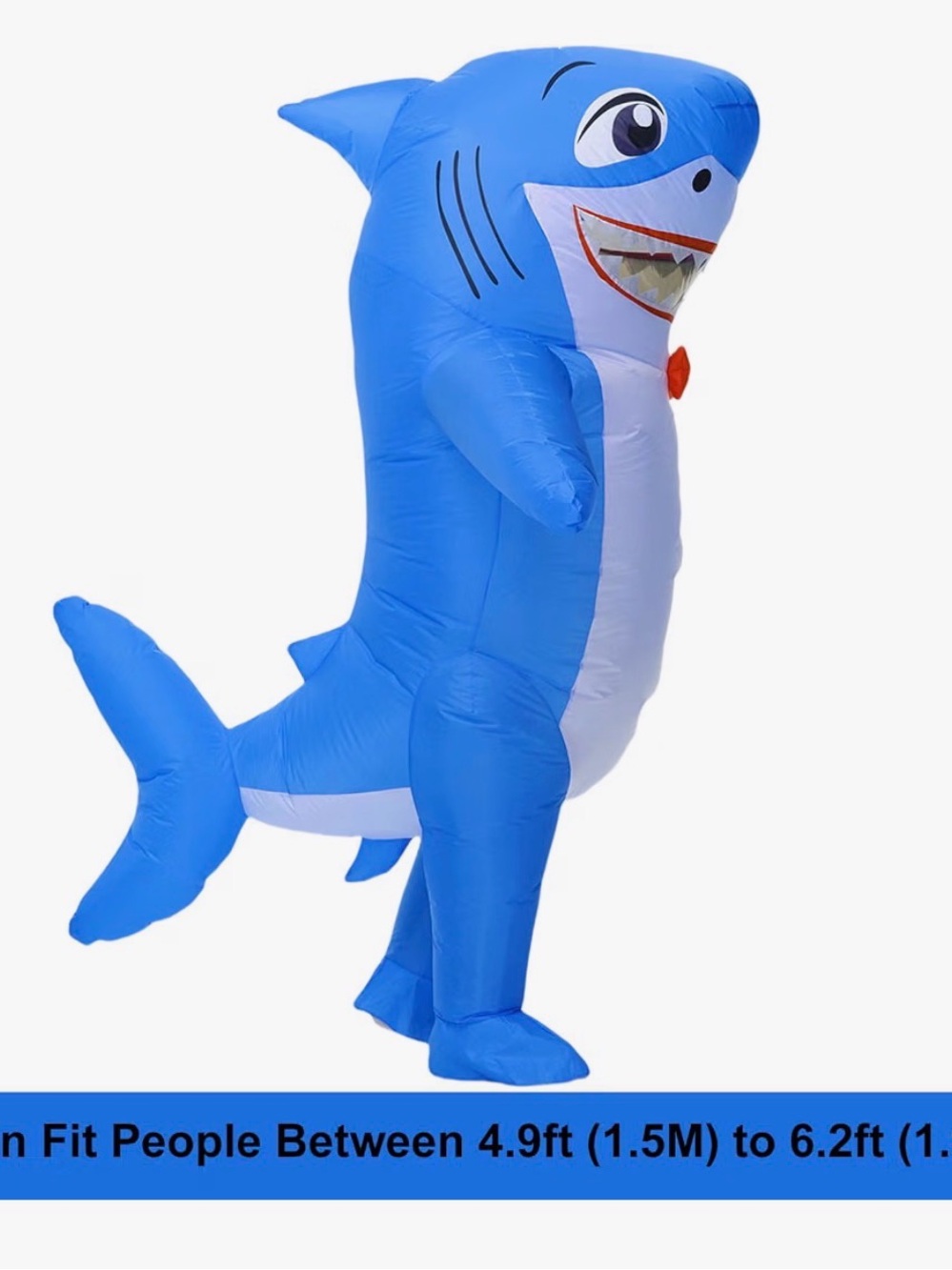 Adult Inflatable Shark Costume - Picture 3 of 3